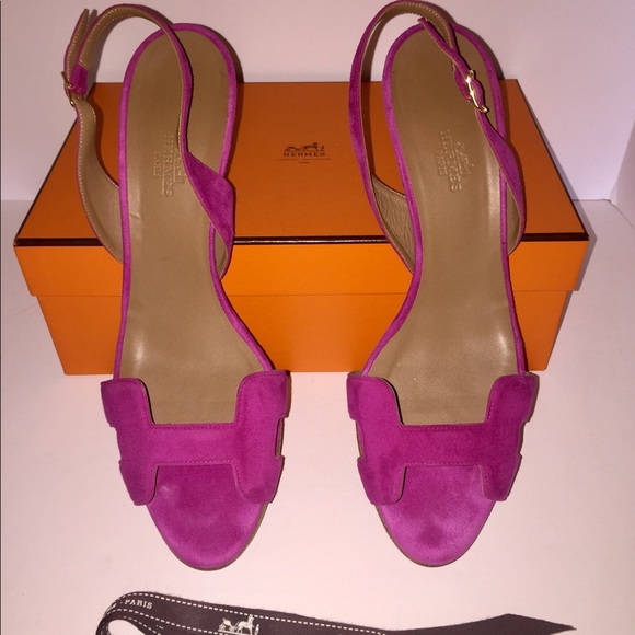 pink slingback sandals